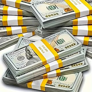 100 PCS Fake Money Prop Money Play Money toys for Kids Pretend Play - Number Learning Education Toys for Girls Boys, Develops Early Math Skills, Play Money for Board Game, Magic, Girls Boys Birthday