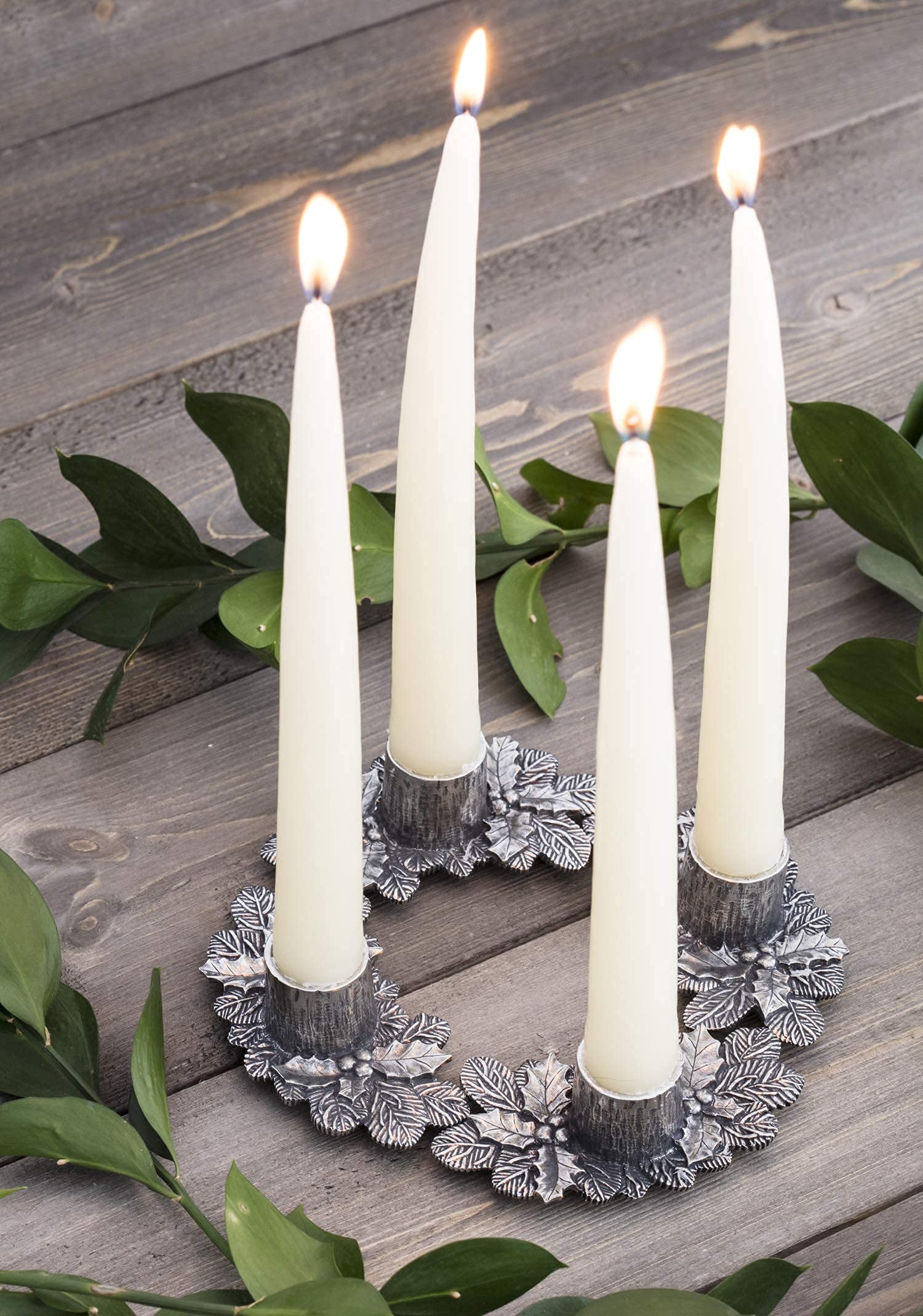 Danforth Advent Wreath Candle Holder Set Handcrafted Pewter Advent