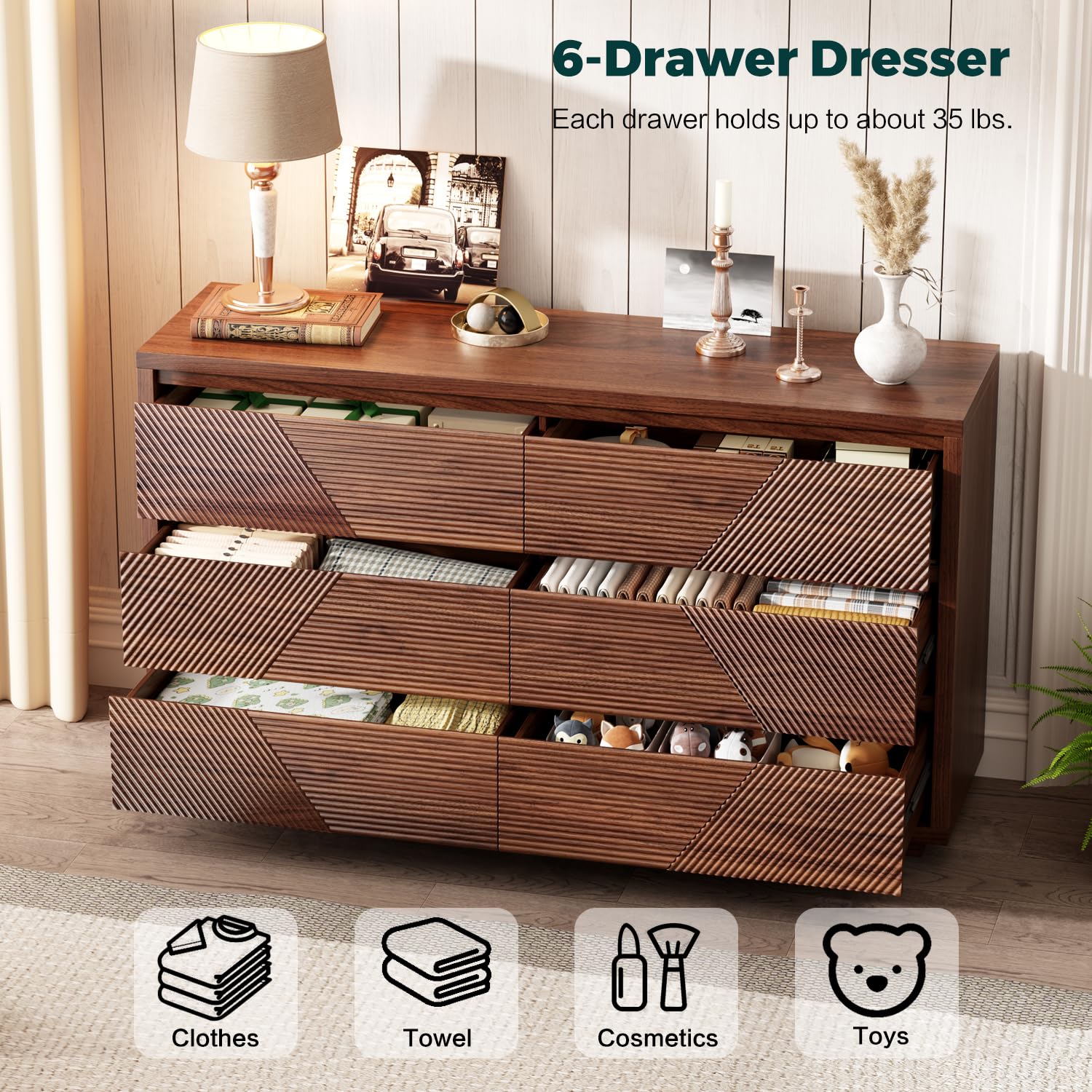 dresser for clothing deep Amazon.com: Ieejdn 55.12