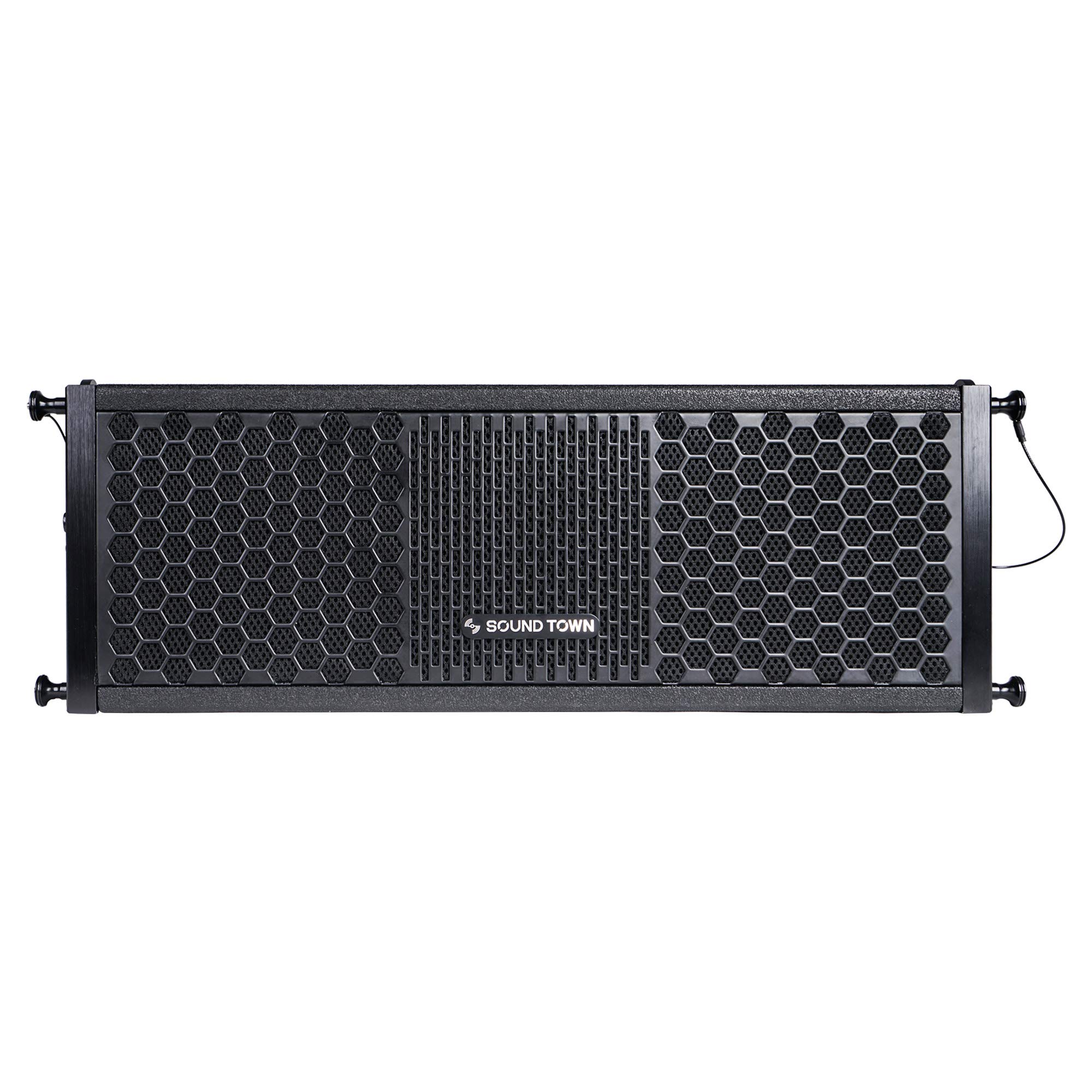 Sound Town ZETHUS Series 2 X 5 Line Array Loudspeaker System with Titanium Compression Driver, Black (ZETHUS-205V2)