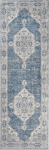 Miniatura 5 de SUPERIOR Foire - Alfombra para interiores, 4 x 6 pies, azul marino