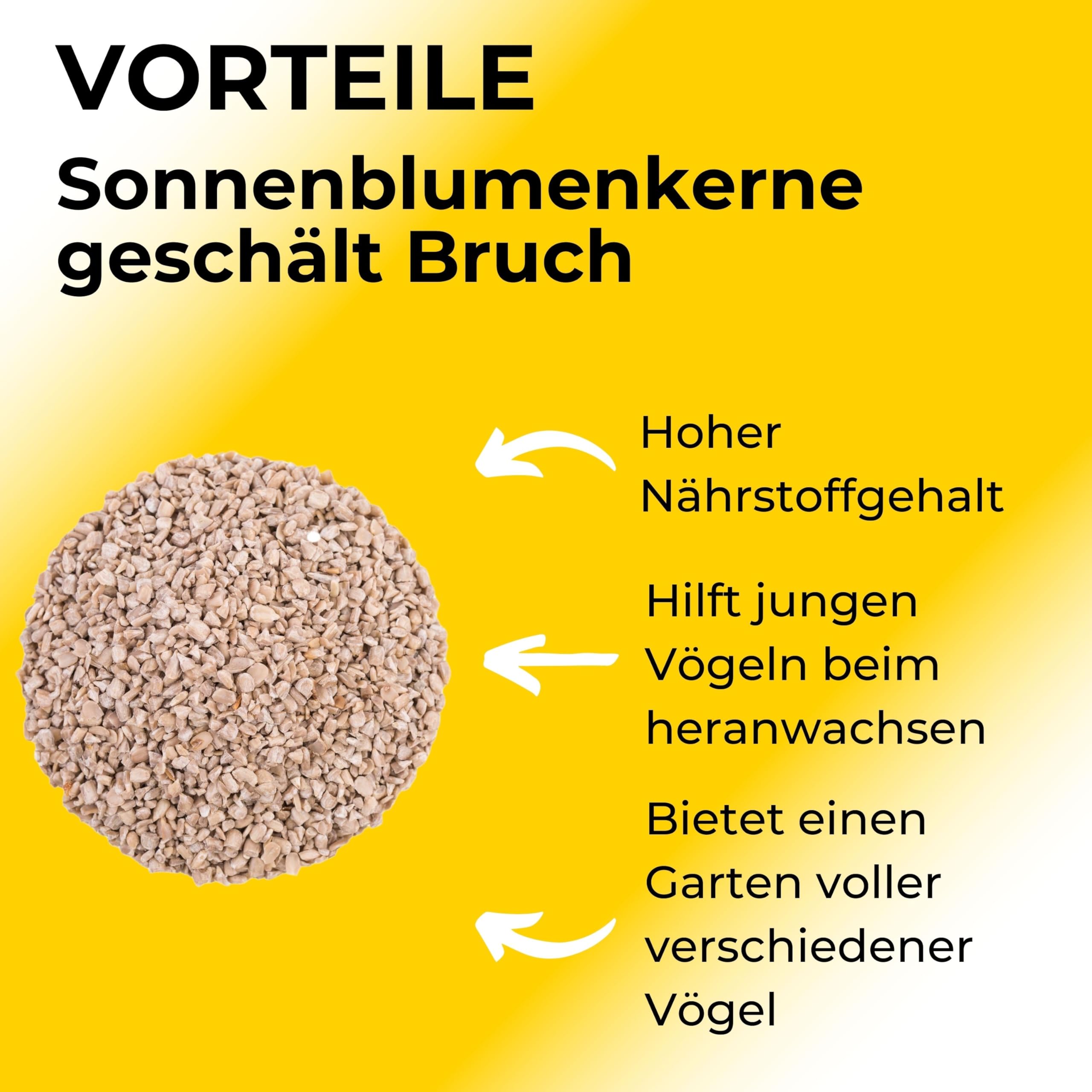 Boill/Sonnenblumenkerne geschält Bruch 25 kg - Vogelfutter direkt vom Hersteller