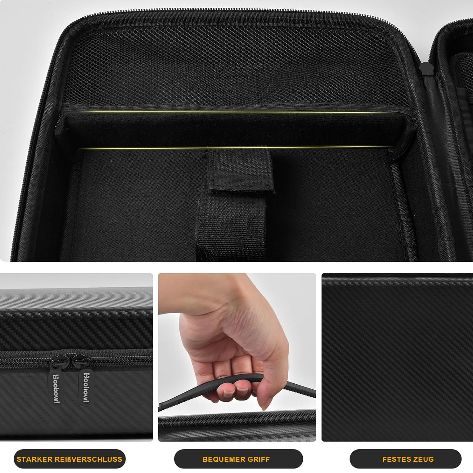 Boobowl Borsa per capelli Clipper, Nero , Semplice