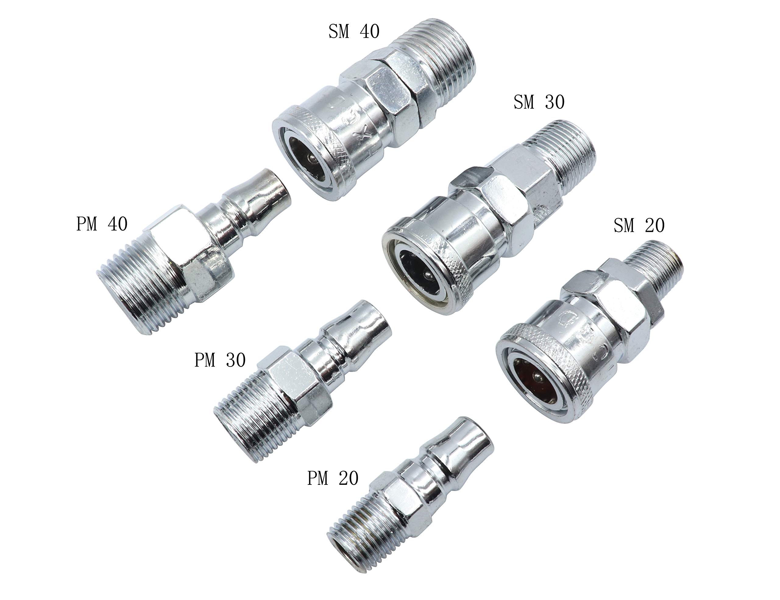 1/4" NPT M-STYLE® Air Coupler And Plug Kit (12-Piece) - Milton - View #2