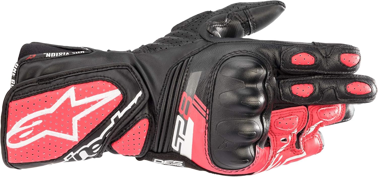 Alpinestars Stella SP-8 V3 Women’s Street Motorcycle Gloves – Black/White/Diva Pink/Small Alpinestars Stella SP-8 V3 Women’s Street Motorcycle Gloves – Black/White/Diva Pink/Small