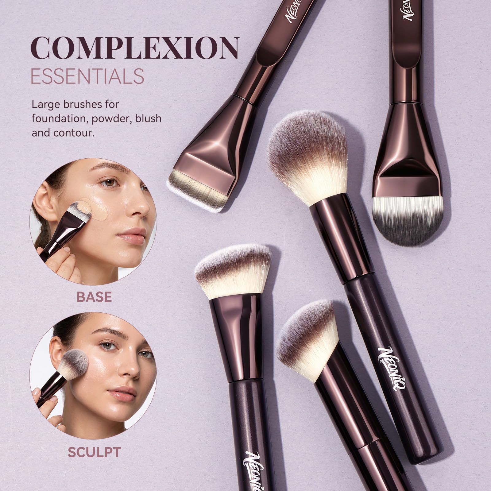 Juego de 14 brochas de maquillaje profesionales con bolsa de cosméticos de