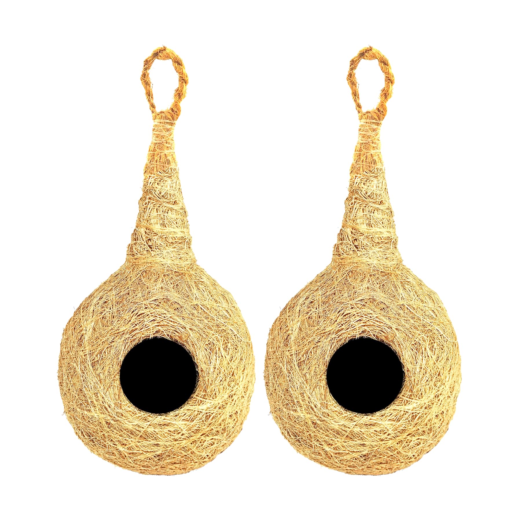 BuySellCraft Non Glue Strong Handmade Coir Bird Nest, Natural Coconut Fibers, Hanging Bird House for Cage and Balcony, Sparrows, for Breeding, 15cm x 30cm (B0D9WR6VVF) Amazon Price History, Amazon Price Tracker