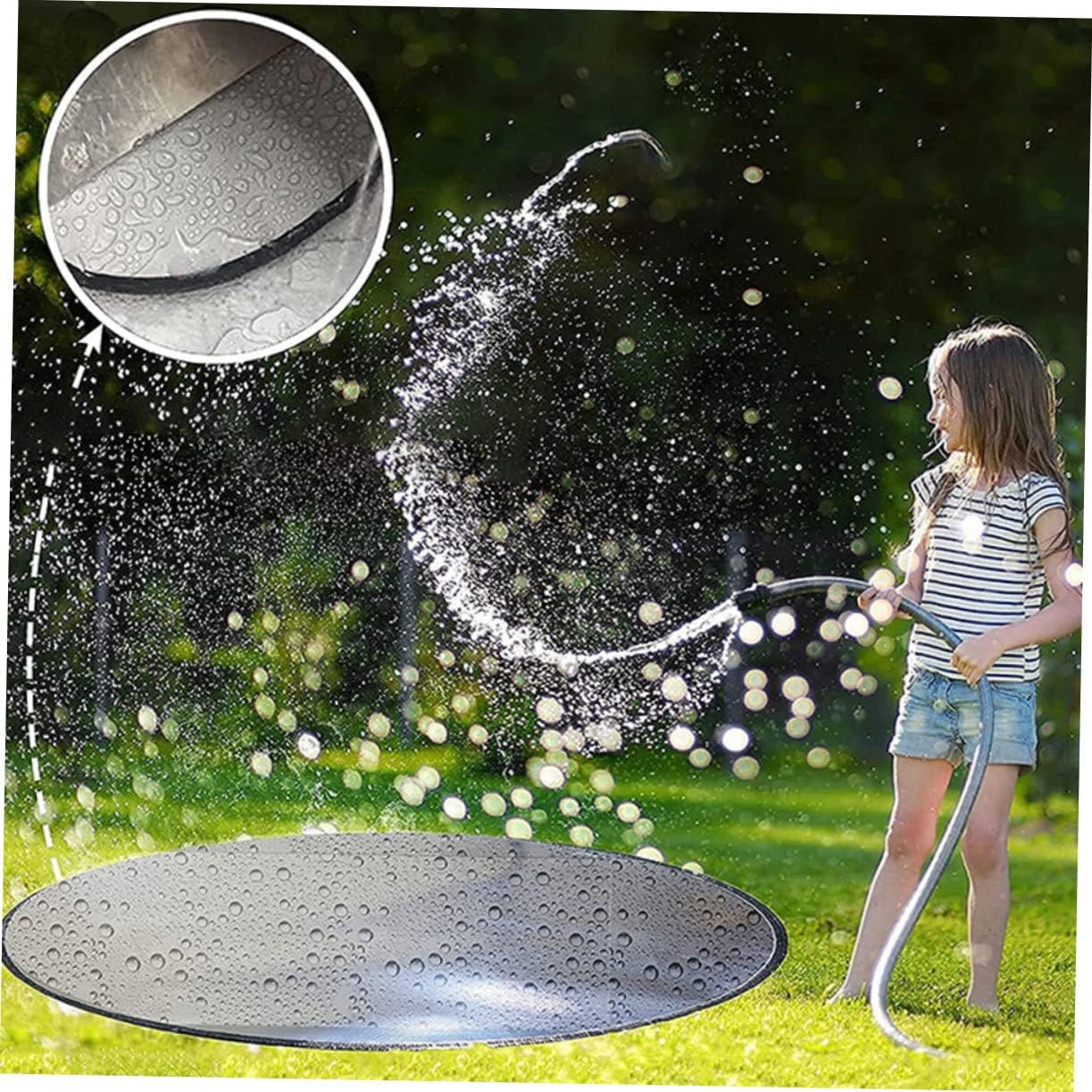 Outdoor Fire Pit Floor Protector Mat Double-Sided Fireproof Picnic Pad Heat Resistant BBQ Grill Insulation Mat for Camping Patio and Grass Protection