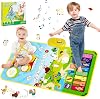 Baby Toys for 1 2 3 Year Old Boys Girls, 3 in 1 Musical Mat Toys, Toddler Piano Mat & Kids Drum Mat, Animal Touch Play Blanket, Learning Birthday Gifts Toys for 1 2 3 Year Old Boys Girls