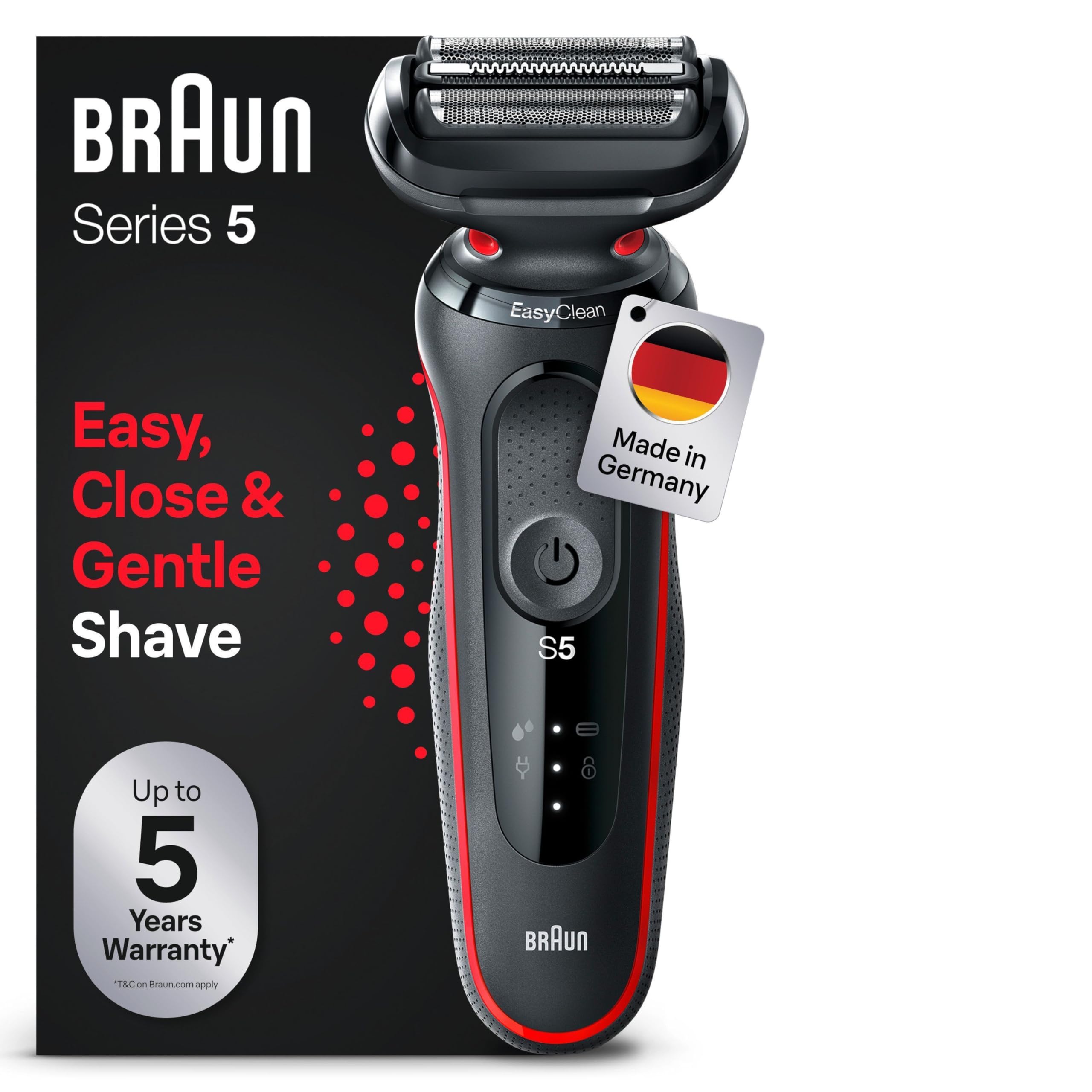 Maquinilla de Afeitar Braun 51-B1000s Rojo GreenCircle Certified: Certified Energy Savings