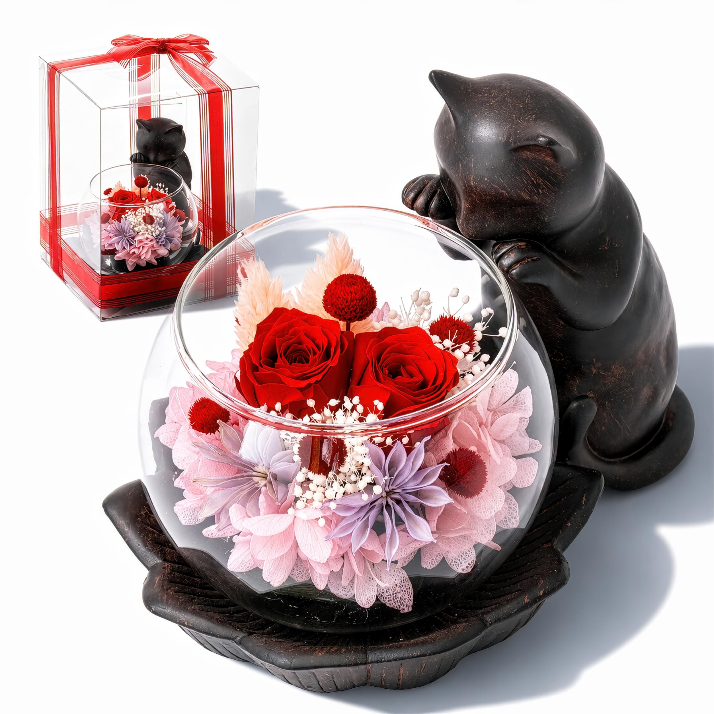 Amazon｜【特別な日に贈る花ギフト】プリザーブドフラワー ケース入り
