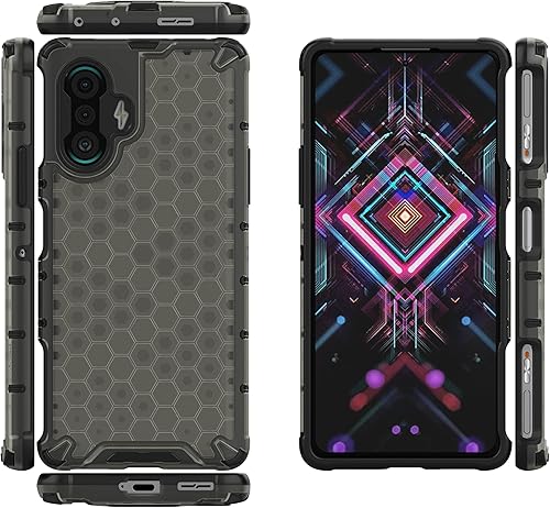 Funda para Redmi K40 Gaming 5G, Funda para Xiaomi Redmi K40 Gaming 5G Case 2 en 1 Funda para teléfono Negro