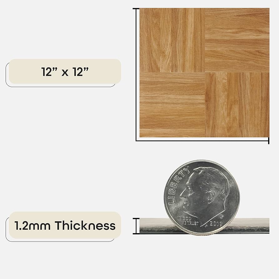 あずページ Achim Ash Grey Wood Gray Wood Look 0.07-mil x 12-in W x 12