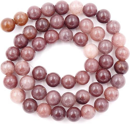 Miniatura 5 de Cuentas de piedras preciosas para hacer joyas, se venden por bolsa con 5 hebras en el interior., Aventurina morada, 6MM