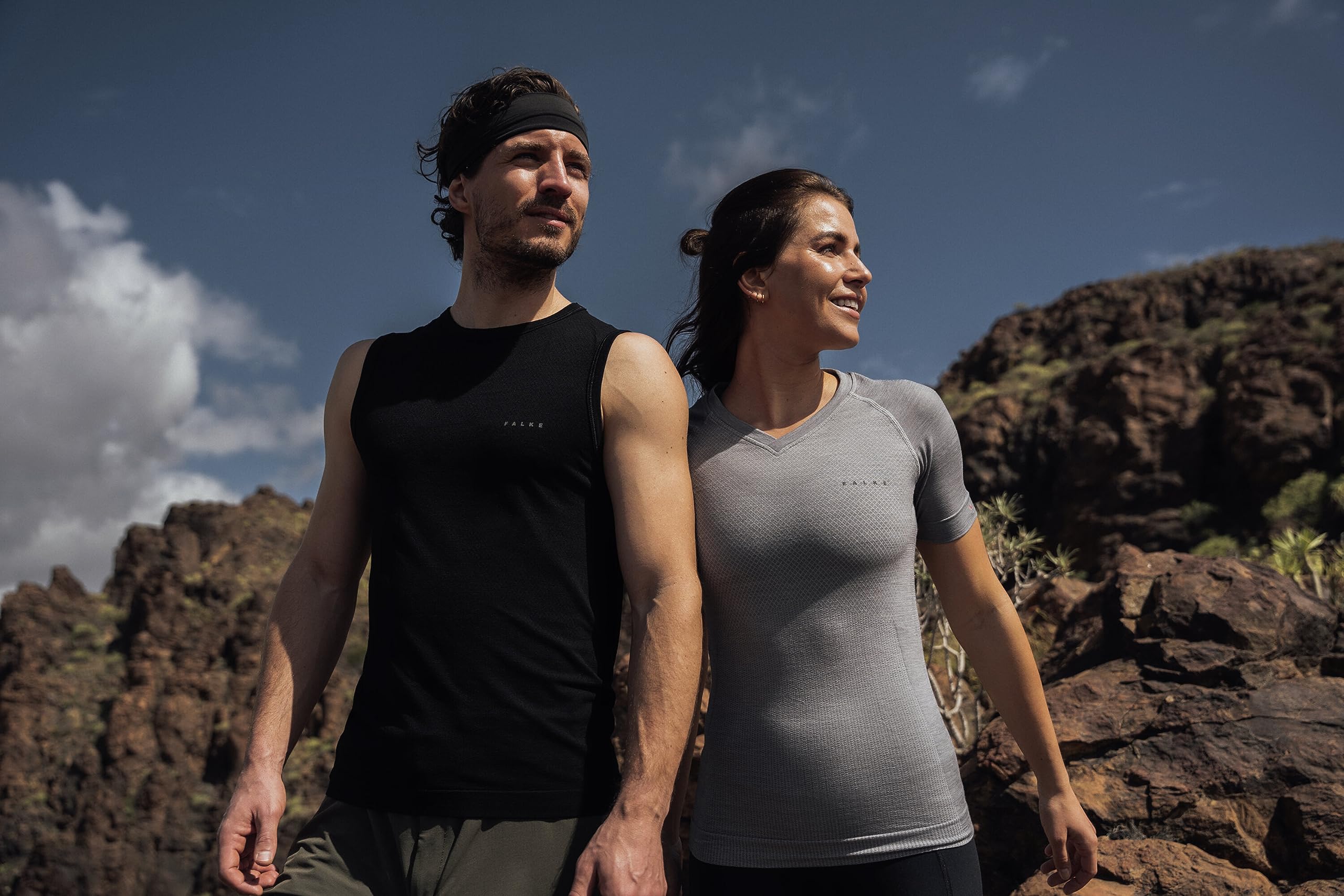 FALKE hombre Wool-Tech Light camiseta técnica deportiva sin manga para climas cálidos y fríos transpirable regulación del clima neutralizador de olores lana hilo funcional 1 pieza | Mezcla de lana de merino y seda