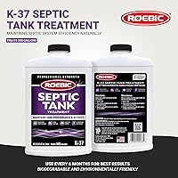 Vista 2 de Roebic K-37-Q Tratamiento de tanque séptico: elimina obstrucciones, enzimas bacterianas respetuosas con el medio ambiente, seguro para inodoros, 32