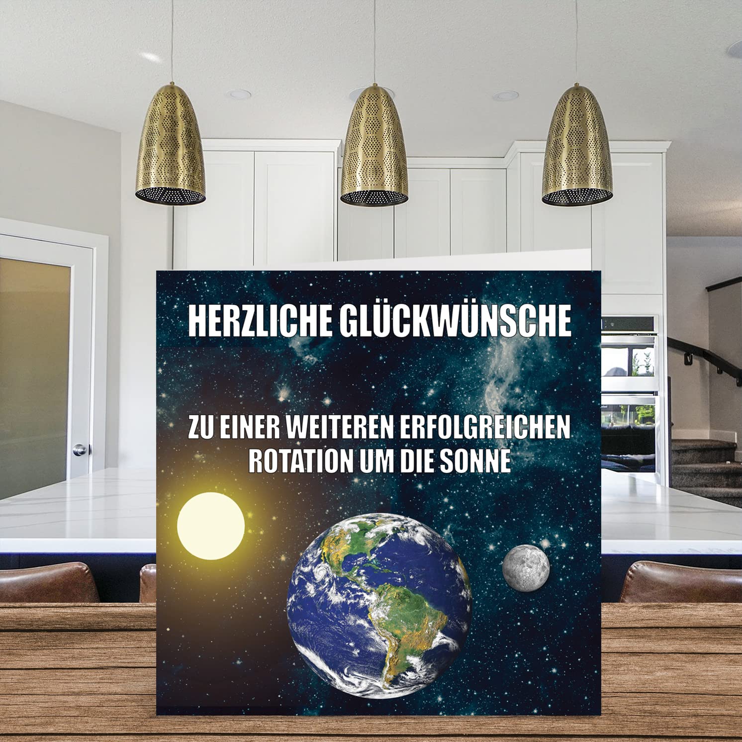 Carte D'anniversaire Amusante Pour Homme Et Femme - Rotation De La Terre - Carte D'anniversaire Pour Frère, Sœur, Fils, Fille, Mère, Père, Grand-père