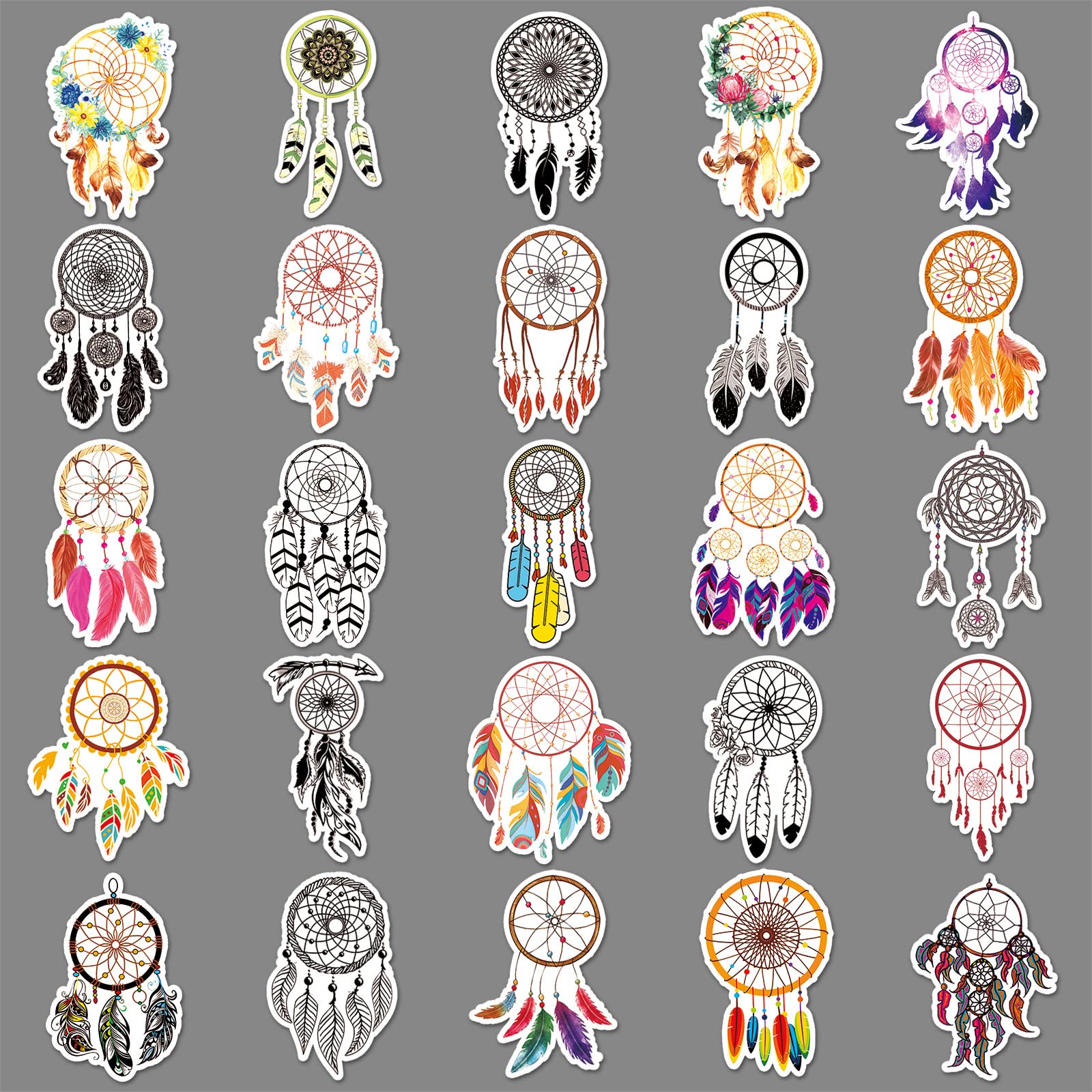 Set Di 50 Adesivi Inside Out | PVC Impermeabile | 5-7 Cm | Per Auto, Laptop, Skateboard | Design Unici E Colorati - Foto 8