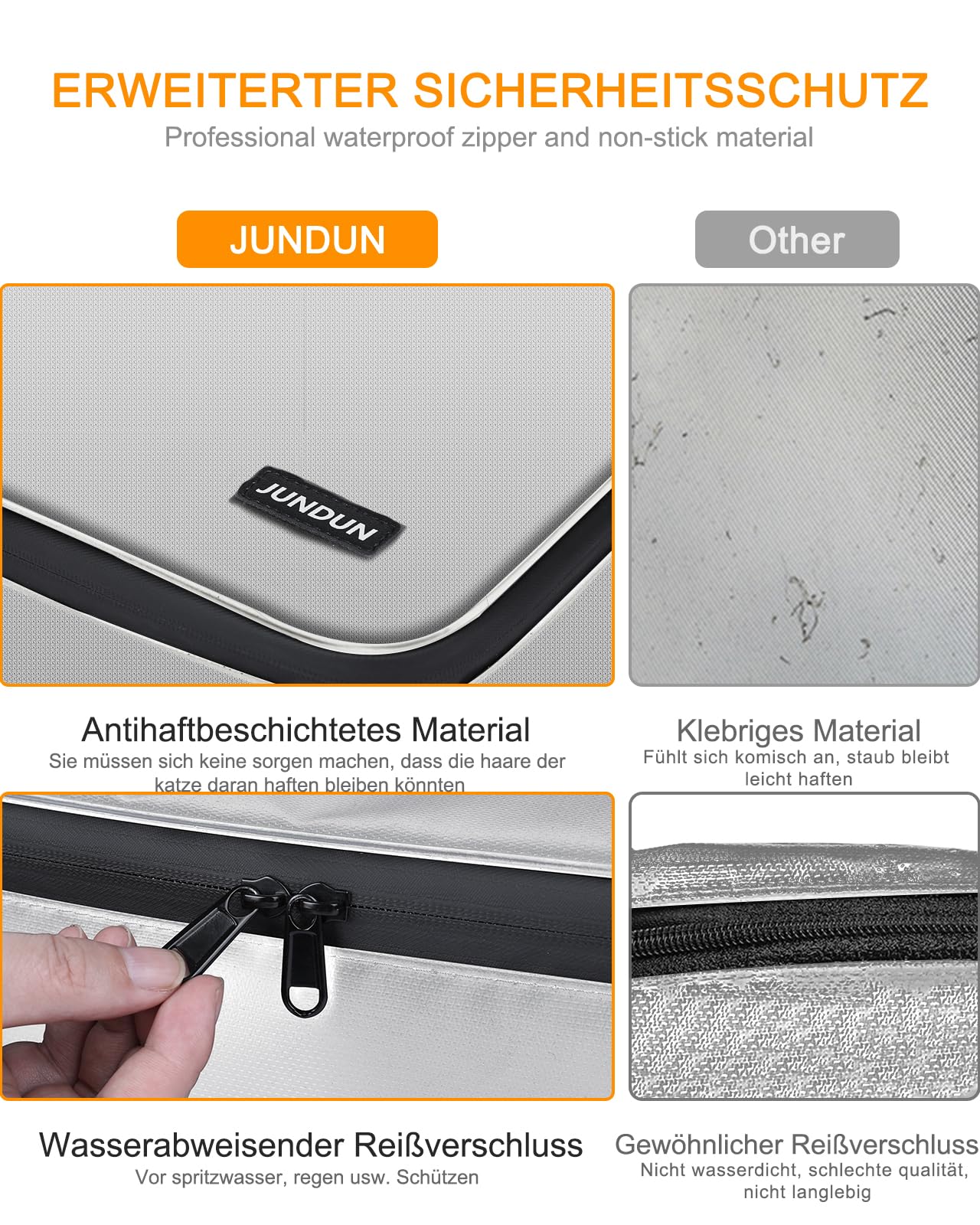 JUNDUN Organizador de documentos, resistente al fuego con cerradura, caja de almacenamiento de documentos con 7 compartimentos, organizador de archivos, maletín portátil para documentos importantes,