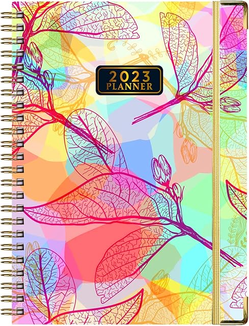 Mljtoyo Academic Diary 2023 ,Weekly&Monthly Planner ,2023 Diary A5 Week to View with Monthly Tabs , from Jan 2023 to Dec 2023 Hardcover, Inner Pocket,100GSM (A02 Pink)