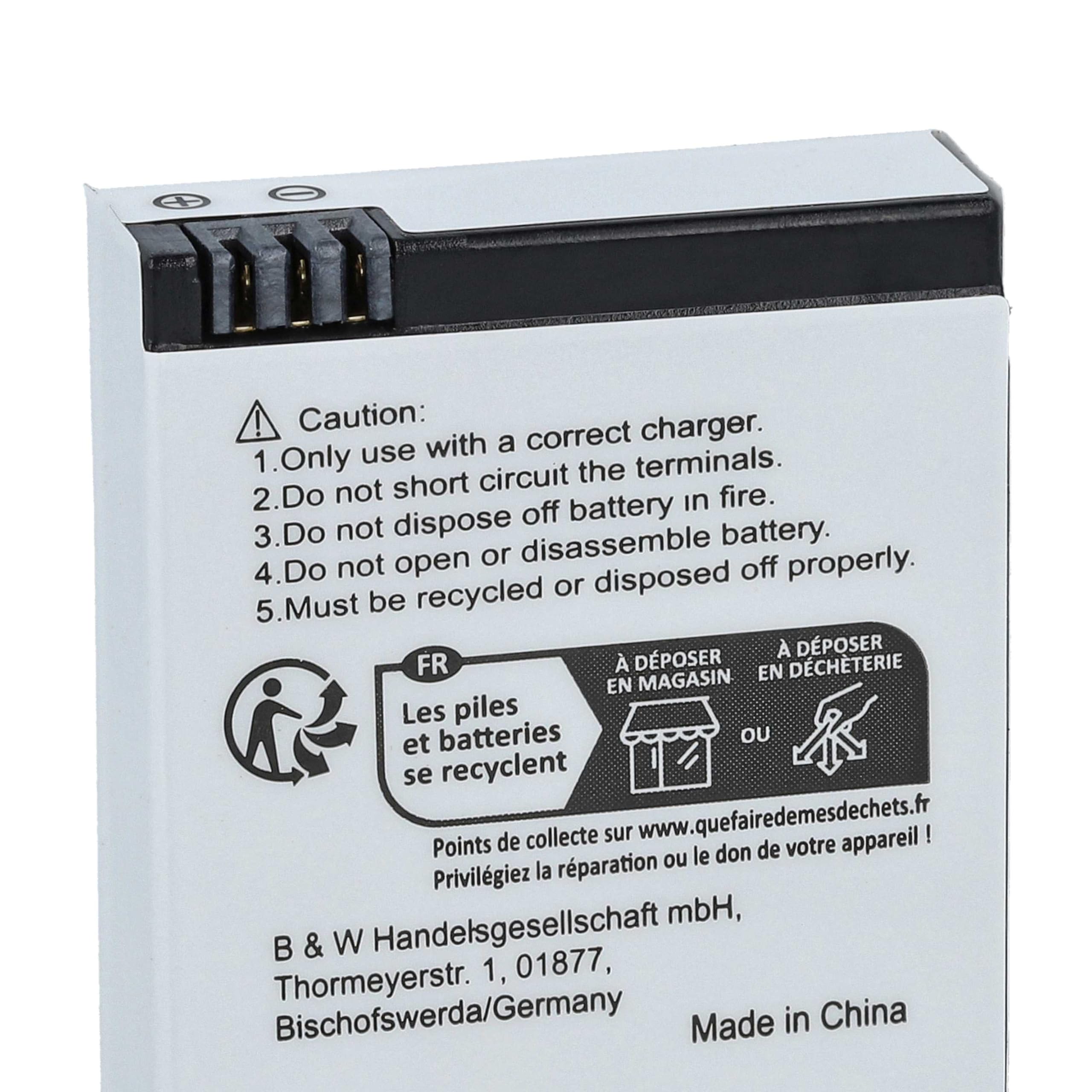 vhbw 2x batteria compatibile con Sjcam SJ7 Star videocamera camcorder (910mAh, 3,8V, Li-Ion)