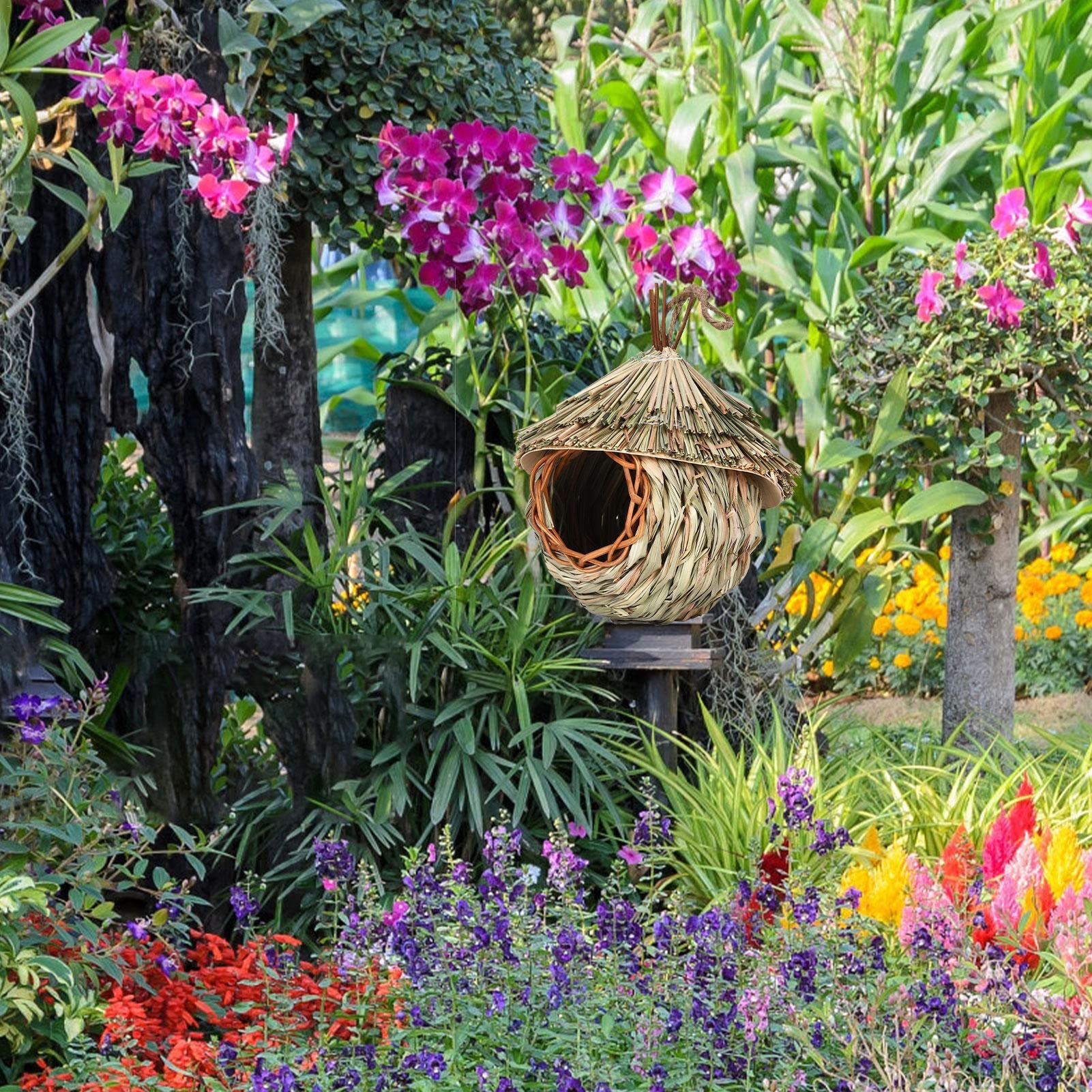 花彫巣箱Happy鳥小屋ドールハウス鳥箱フレンチガーデンハリーポッター 花彫巣箱HappyHome鳥小屋ドールハウス鳥箱フレンチガーデン
