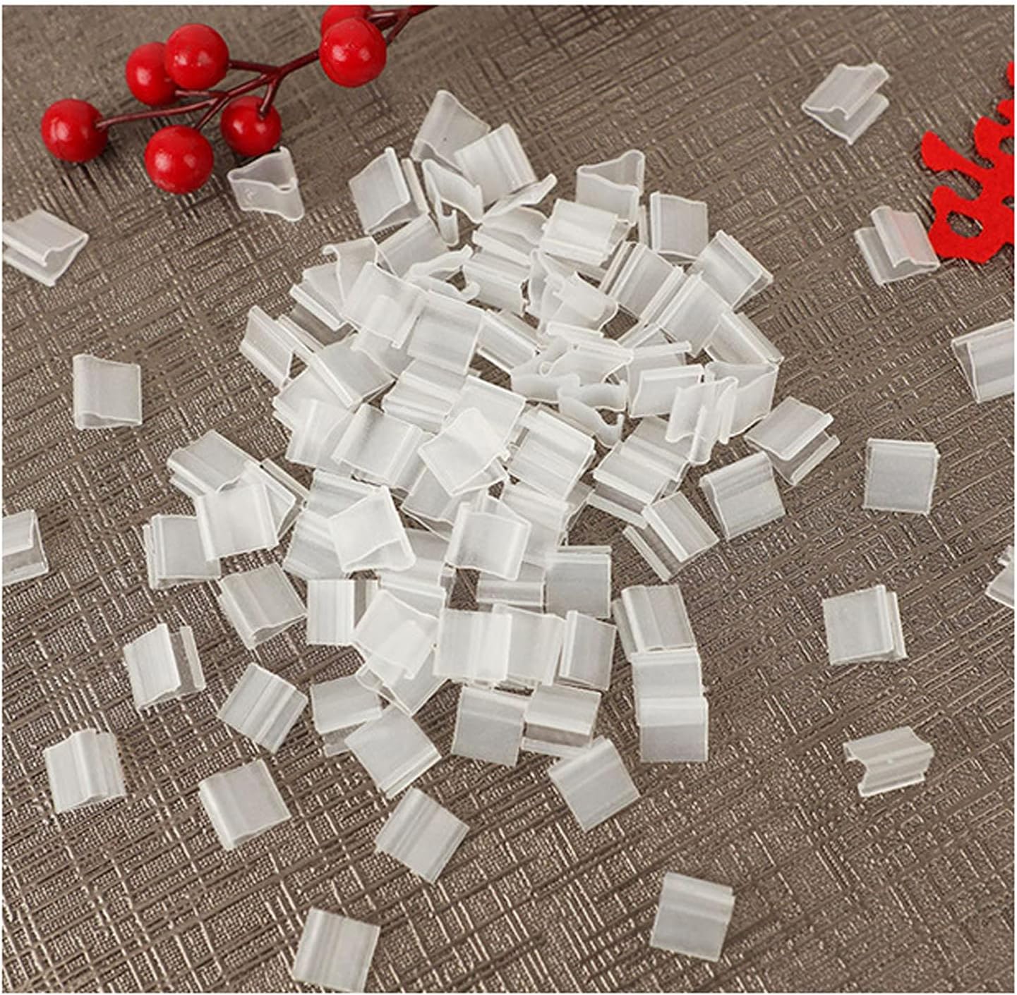 Keliniz 100 Reusable Plastic Vshaped Balloon Clips Easy Sealing Transparent Latex Helium