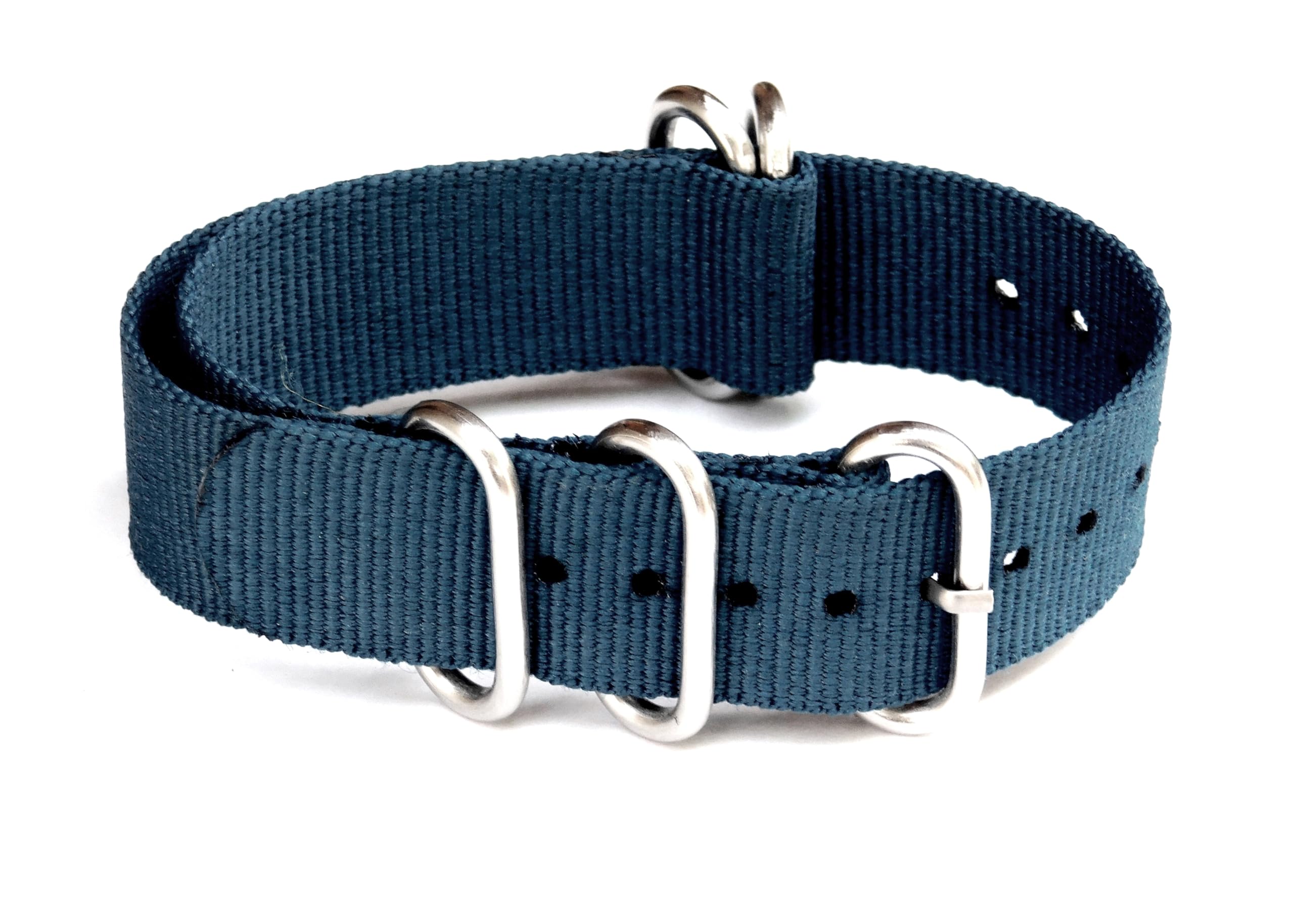 20mm Stech Nylon Nato Strap For Watch 5 Rings (Turkish Blue) 25cms Length (B0CYL17H88) Amazon Price History, Amazon Price Tracker
