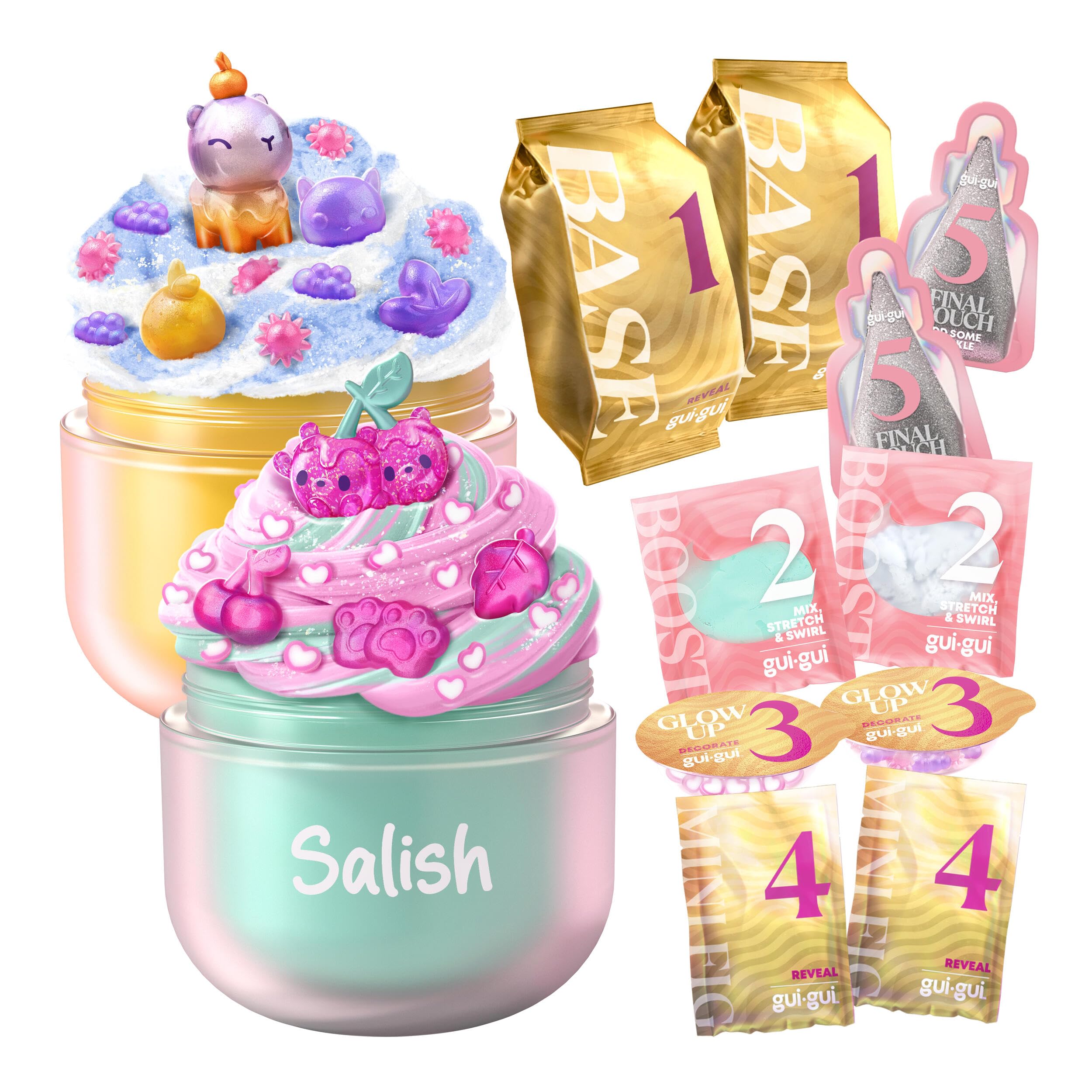 GUI GUI Slime Kit by Salish Butter & Cloud Bundle Pack, 5-Step Beauty Set