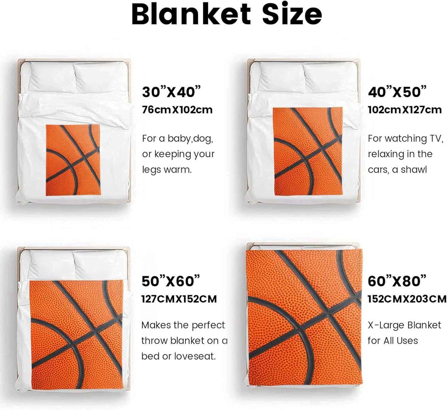 Basketball Blanket Gifts for Boys Girls Baskteball Accesories Gifts for Team Baskteball Gift for Men Baskteball Lover/Player Gifts Super Soft Warm Baskteball Throw Blanket 80"x60"