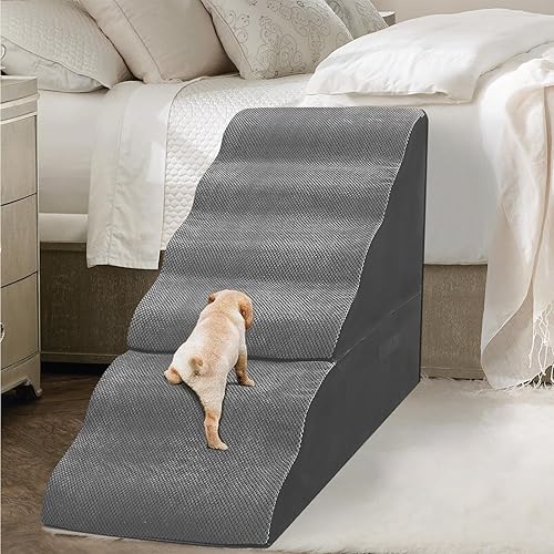 Escaleras para perros para camas altas de 30 pulgadas de alto, escaleras para perros para cama alta, escaleras de espuma para mascotasescalón para