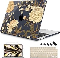 Vista 25 de Mektron Diseñada para MacBook Air 2025/2024/2023 de 15 PULGADAS M4 A3241 /M3 A3114 /M2 A2941, Carcasa de Cubierta Rígida de Plástico Impreso