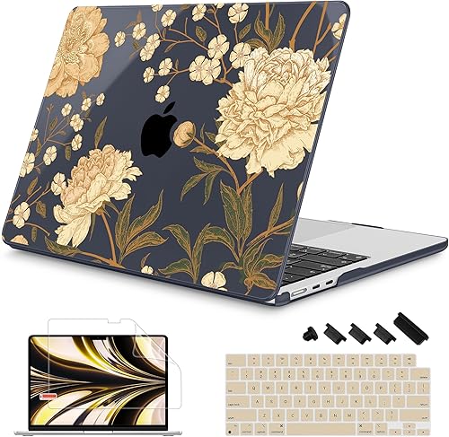 Miniatura 25 de Mektron Diseñada para MacBook Air 2025/2024/2023 de 15 PULGADAS M4 A3241 /M3 A3114 /M2 A2941, Carcasa de Cubierta Rígida de Plástico Impreso