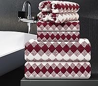 Vista 60 de Juego de 4 toallas de baño extra grandes (35 x 70 pulgadas), toallas de baño de gran tamaño, súper suaves, altamente absorbentes, juego de toallas