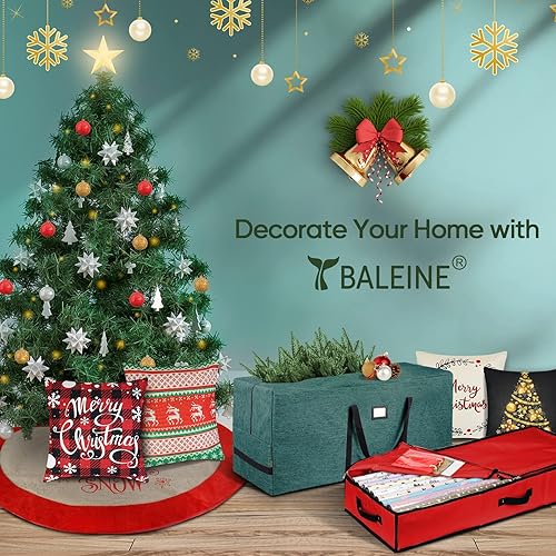 Miniatura 7 de BALEINE Organizador de almacenamiento de papel de regalo, 40 pulgadas, tela Oxford 600D duradera, bolsa de almacenamiento con particiones flexibles