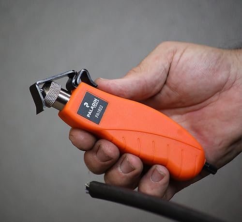 Miniatura 5 de Paladin Tools - Pelacables redondo, 0.18 a 1 pulgada de diámetro, tira de goma, PVC, aislamiento de nailon, grado profesional