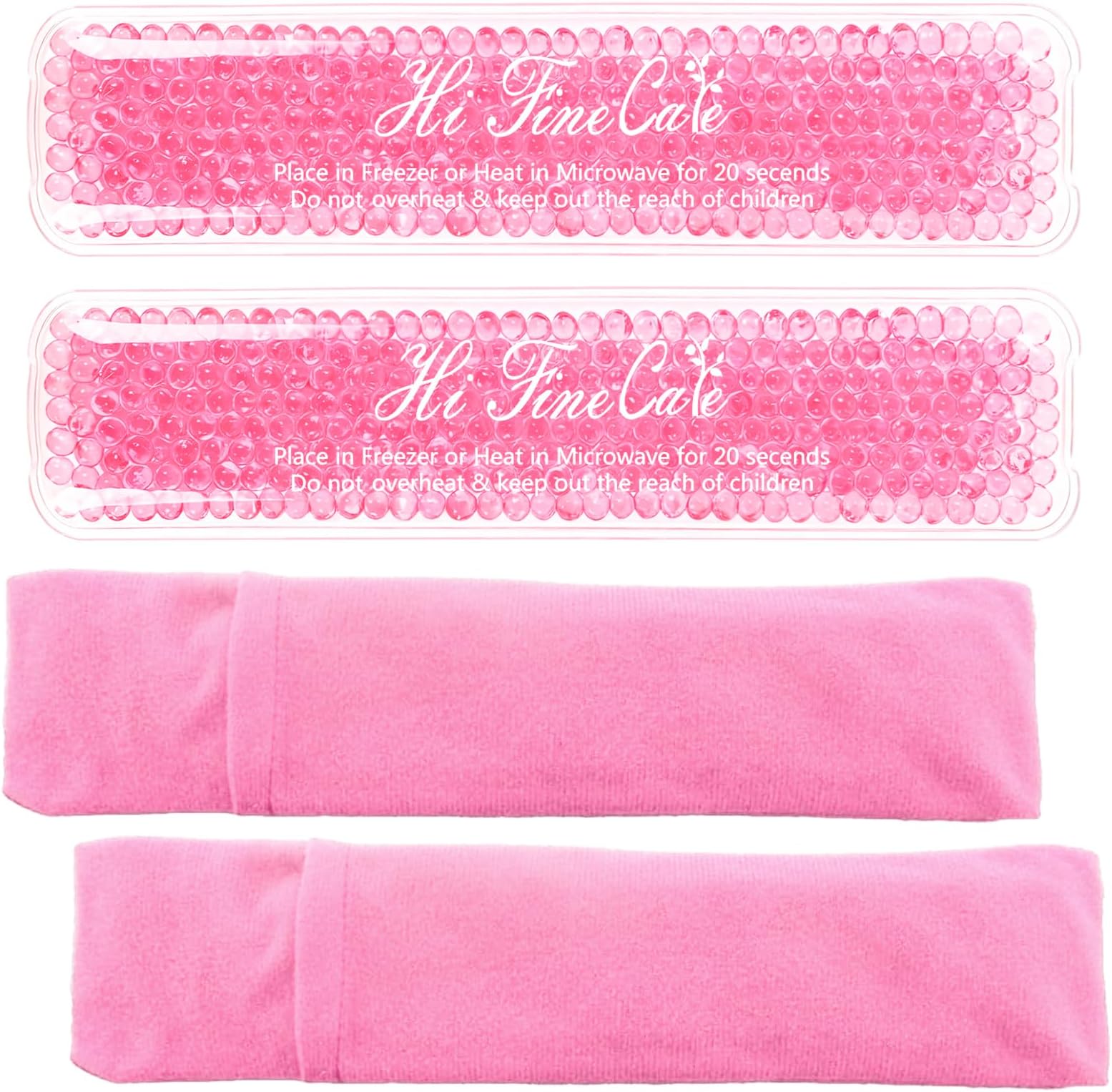 Postpartum Ice Pack, Hot and Cold Pads for Postpartum Essentials, 3 Count Gel Cooling Pad, Fast Pain Relief Convenient for Postpartum Recovery Helps Reduce Swelling (Pink)