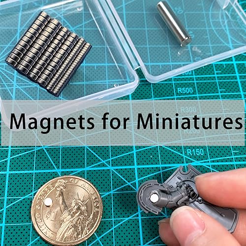 Miniatura 4 de 200 mini imanes de MEALOS  100 piezas de 0.118 x 0.039 in, 50 piezas de 0.157 x 0.079 in, 50 piezas de 0.197 x 0.079 in  Pequeños imanes finos para