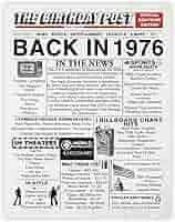 1949 Wood Frame Vintage Poster ポスター Amazon.com: 76th Birthday Poster Unframed - Back In 1949