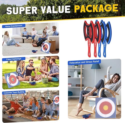 Miniatura 23 de Throwing Axe for Axe Throwing Game for Backyard, Throwing Axe Set with Throwing Star for Outdoor Games, Durable and Fun for All Ages