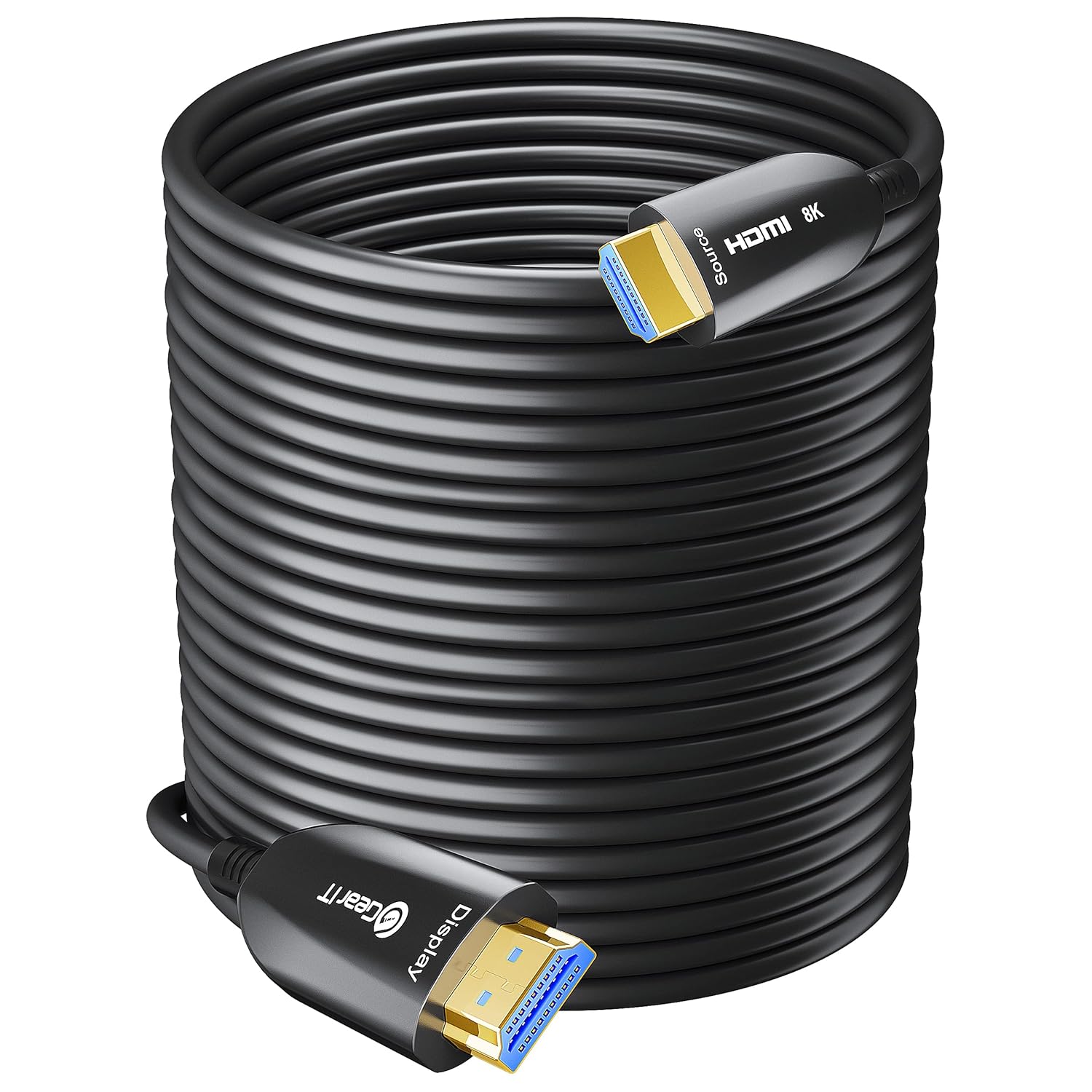 GearIT 8K HDMI Cable Fiber Optic HDM1 2.1 (33ft) Ultra High Speed 48Gbps, Supports 8K@60Hz, 4K@120Hz, Dynamic HDR, eARC, Compatible RTX3090, Xbox Series X, PS5, UHD SUHD TV, 33 Feet / 10.05 Meter : Electronics
