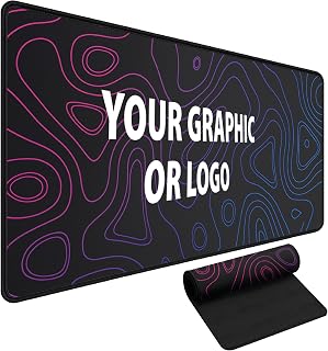Ferocity Niestandardowa podkładka pod mysz do gier ze zdjęciem | Podkładka pod mysz XL 900 × 400 mm Deskpad | Grubość 3 mm | Spersonalizuj i wydrukuj za pomocą zdjęcia i tekstu | Premium gumowa