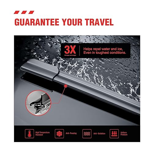 Miniatura 3 de BERG REGEN - Repuesto para limpiaparabrisas de silicona de 16, 14 y 14 pulgadas para Toyota FJ Cruiser 2007-2014, hojas para todo tipo de clima,