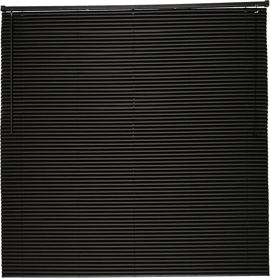 Persiana Horizontal PVC Evolux 140x130 cm Preta
