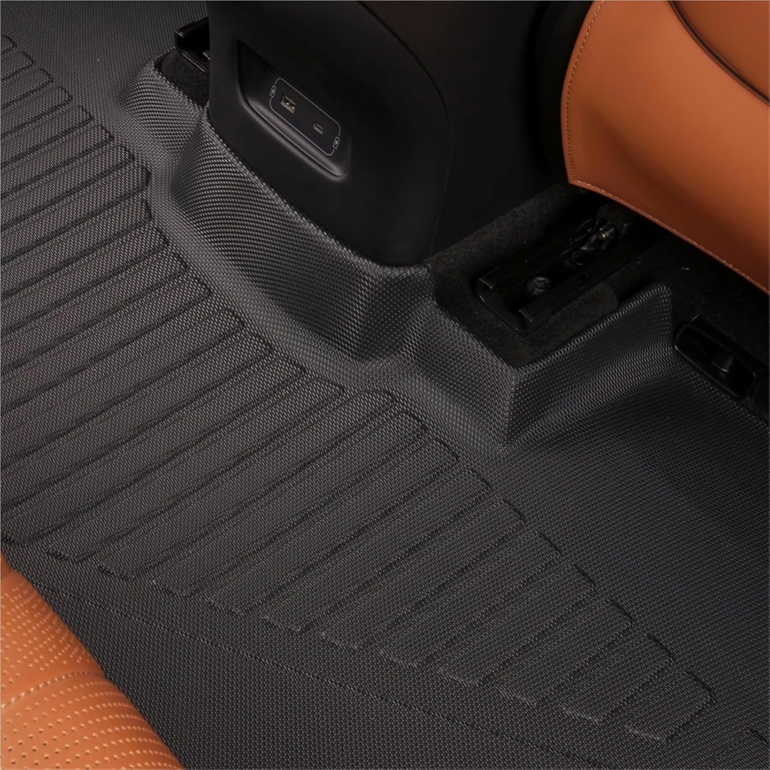 for Xpeng G6 Car Floor Mats Trunk Mat Cargo Liner Trunk Pad TPE 3D Floor Mat Backrest Protection Pad Odorless(G6 6 pcs Full Set)