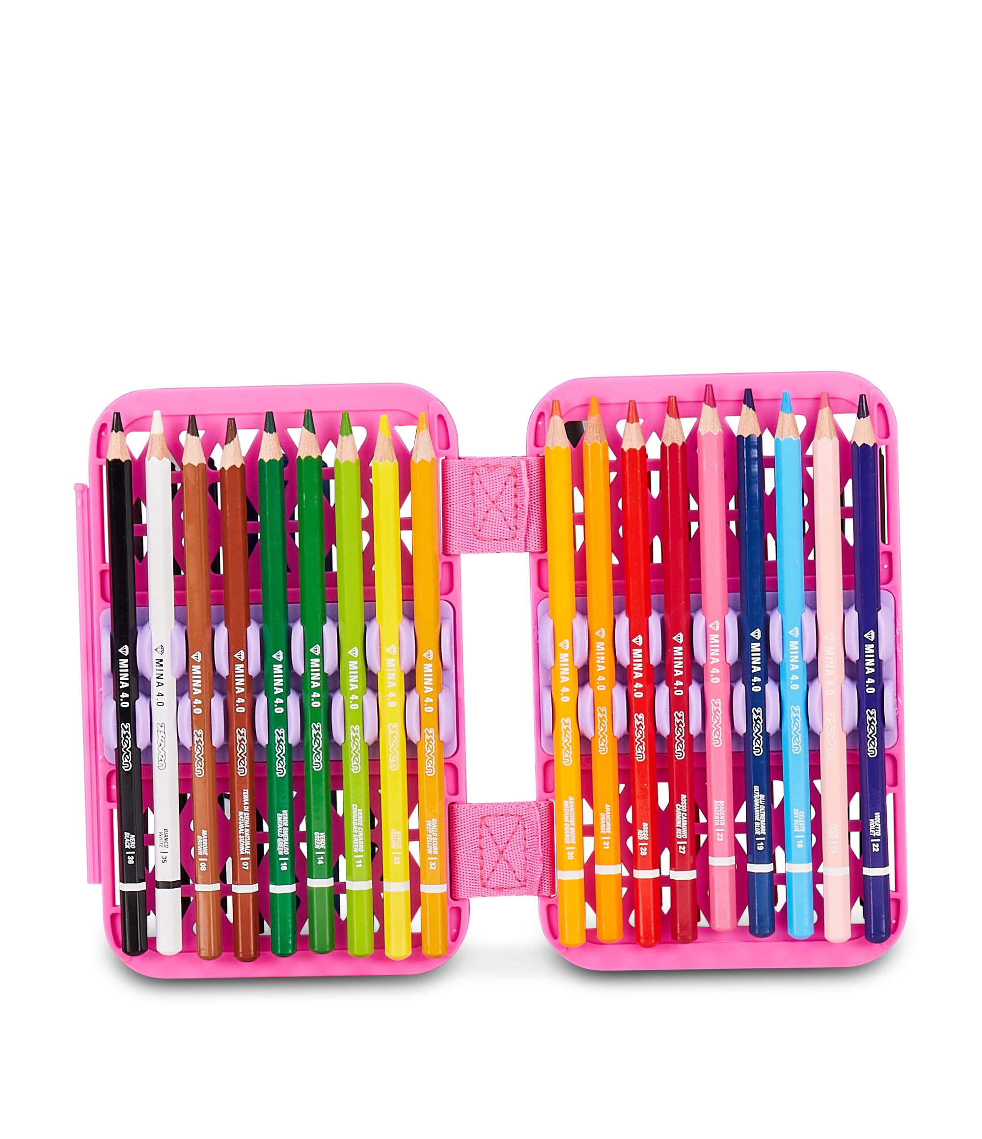 Seven Astuccio Scuola Speed Pad Plus LOVEPASS, Viola, Portapenne attrezzato, 45 pezzi, Planche amovibili, Tasca interna per cancelleria, Accessori Zaino, Scuola elementare e media, Bambina, Ragazza