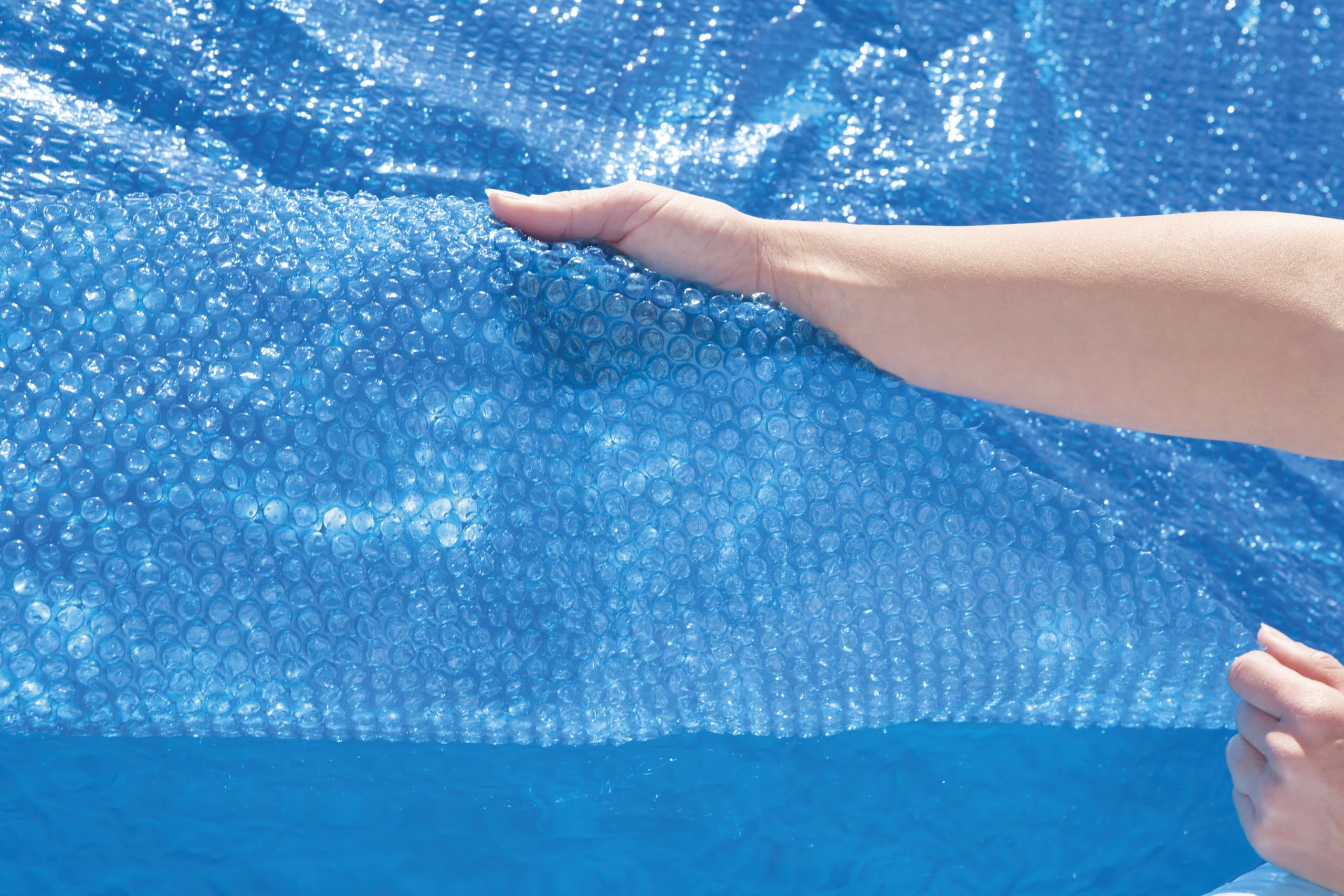 Bestway PE-Solarabdeckplane 380 x 180 cm, blau, eckig