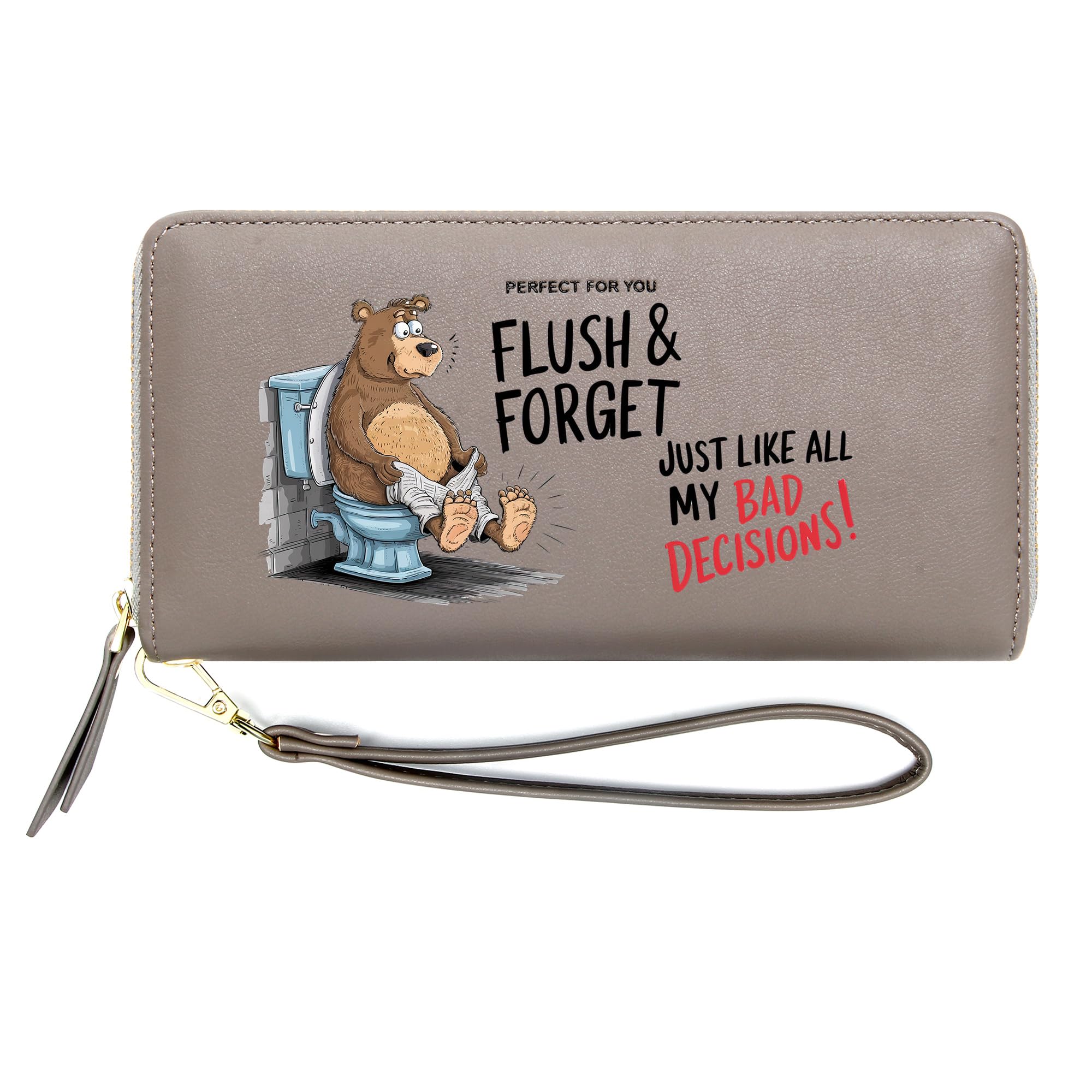 InsWork Animal Print Personalized Wallets for Women,Father's Gift,Mother's Gift from Son Daughter,Birthday Gift,Holiday Gift for Family&Friend 1305j