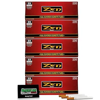 Amazon.com: Zen Cigarette Tubes | Regular - Red Box | King