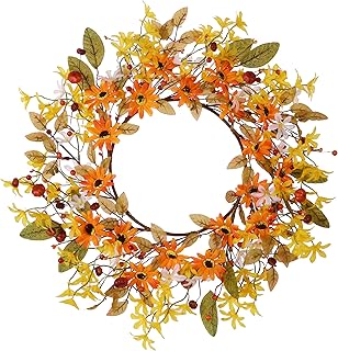 Sponsored Ad - Artificial Fall Flower Wreath,20
